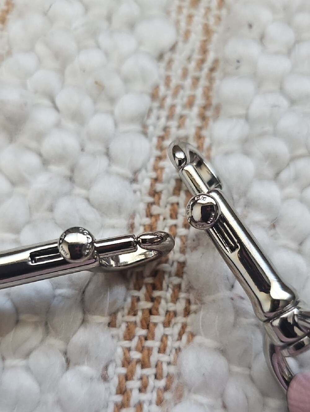 Coach Blush Pink Replacement Leather Strap with Silver Hardware - Picture 3 of 8
